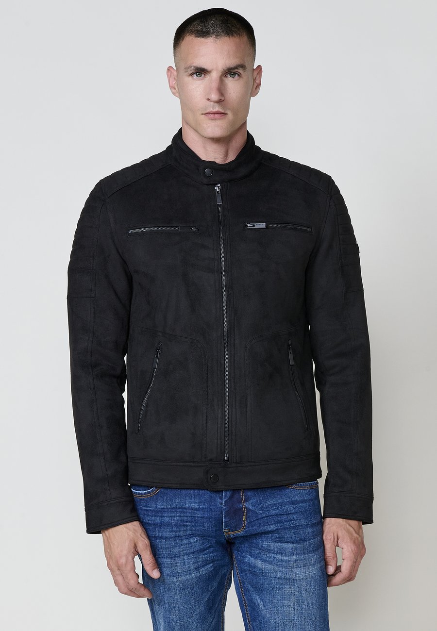 Куртка Koroshi Faux leather jacket, Black
Куртка Koroshi Faux leather jacket, Black