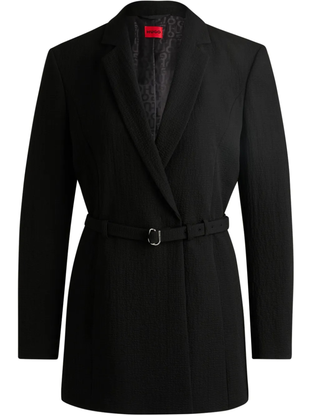 Блейзер с поясом HUGO, черный
Блейзер с поясом HUGO, черный
