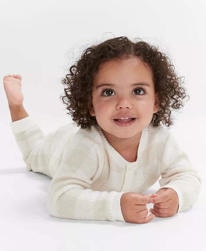 Клетчатый кардиган и брюки First Impressions, белый
Клетчатый кардиган и брюки First Impressions, белый