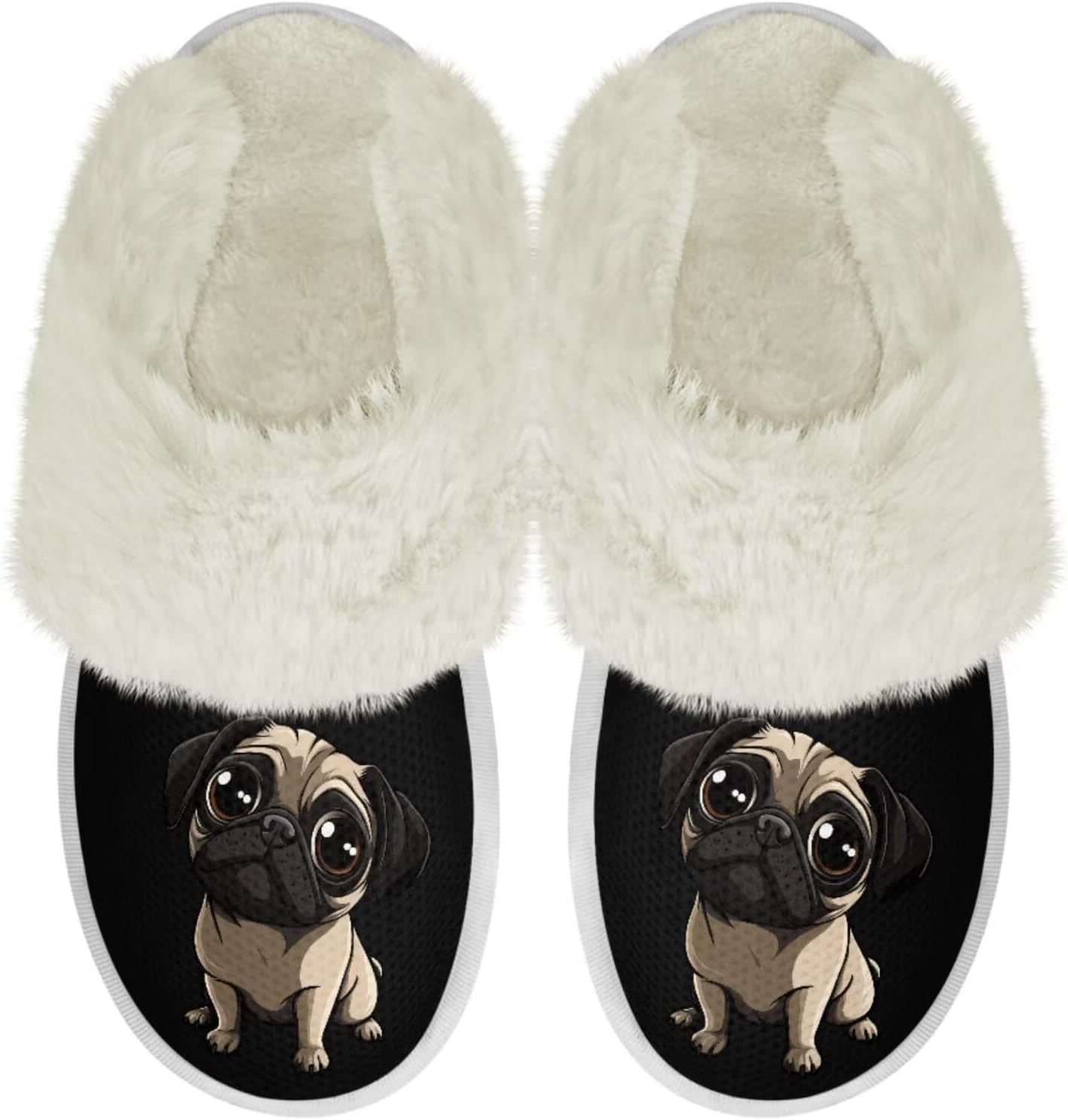 Тапочки с животными для женщин и мужчин, пушистые тапочки, теплые зимние тапочки с противоскользящей подошвой, удобные домашние тапочки с эффектом памяти, повседневная домашняя обувь Chririnla, Cute Pug Dog
Тапочки с животными для женщин и мужчин, пушистые тапочки, теплые зимние тапочки с противоскользящей подошвой, удобные домашние тапочки с эффектом памяти, повседневная домашняя обувь Chririnla, Cute Pug Dog