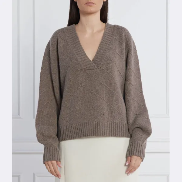 Свитер свободного кроя для отдыха с добавлением шерсти и кашемира Beatrice B, коричневый
Свитер свободного кроя для отдыха с добавлением шерсти и кашемира Beatrice B, коричневый