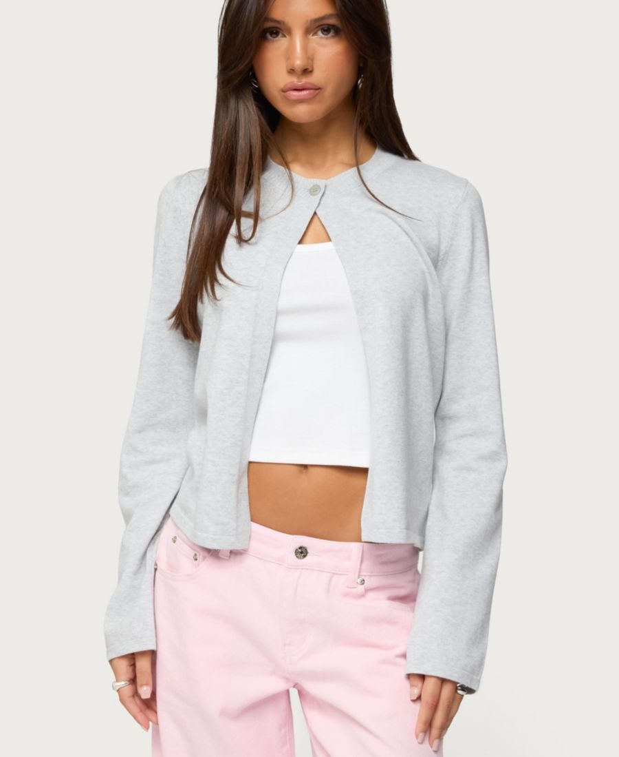 Женский вязаный кардиган Jenie с разрезом спереди Edikted, Gray-melange
Женский вязаный кардиган Jenie с разрезом спереди Edikted, Gray-melange