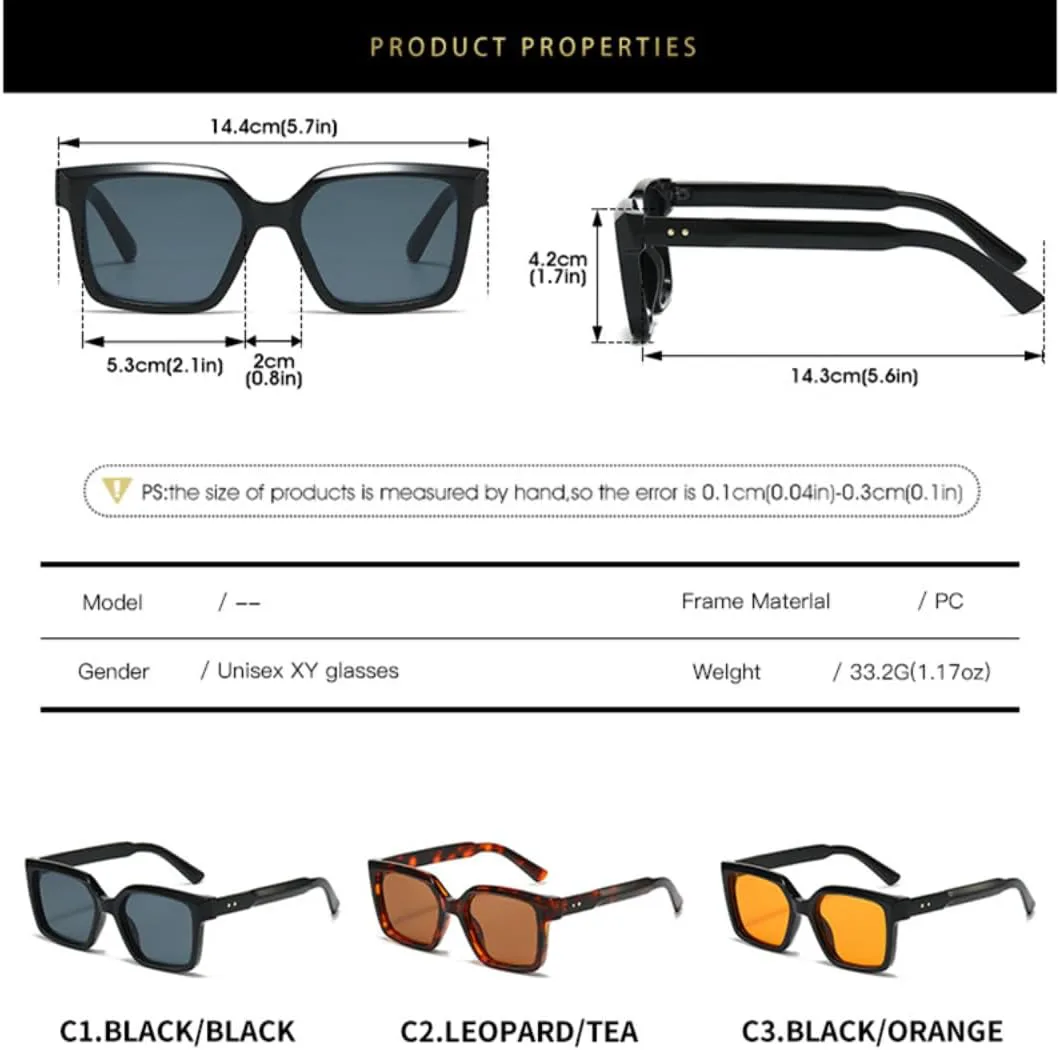 Квадратные солнцезащитные очки для женщин, защита от УФ-излучения UV400, ретро, конфетные цвета, модные заклепки, градиентные линзы для мужчин TVTBBVV, 6237-c4
Квадратные солнцезащитные очки для женщин, защита от УФ-излучения UV400, ретро, конфетные цвета, модные заклепки, градиентные линзы для мужчин TVTBBVV, 6237-c4