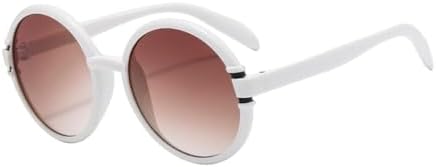 Ретро круглые солнцезащитные очки 2026 года для мужчин и женщин, пластиковая оправа, увеличенного размера, модные очки с градиентом белого и коричневого цвета MTZJH, C6 White Tea
Ретро круглые солнцезащитные очки 2026 года для мужчин и женщин, пластиковая оправа, увеличенного размера, модные очки с градиентом белого и коричневого цвета MTZJH, C6 White Tea