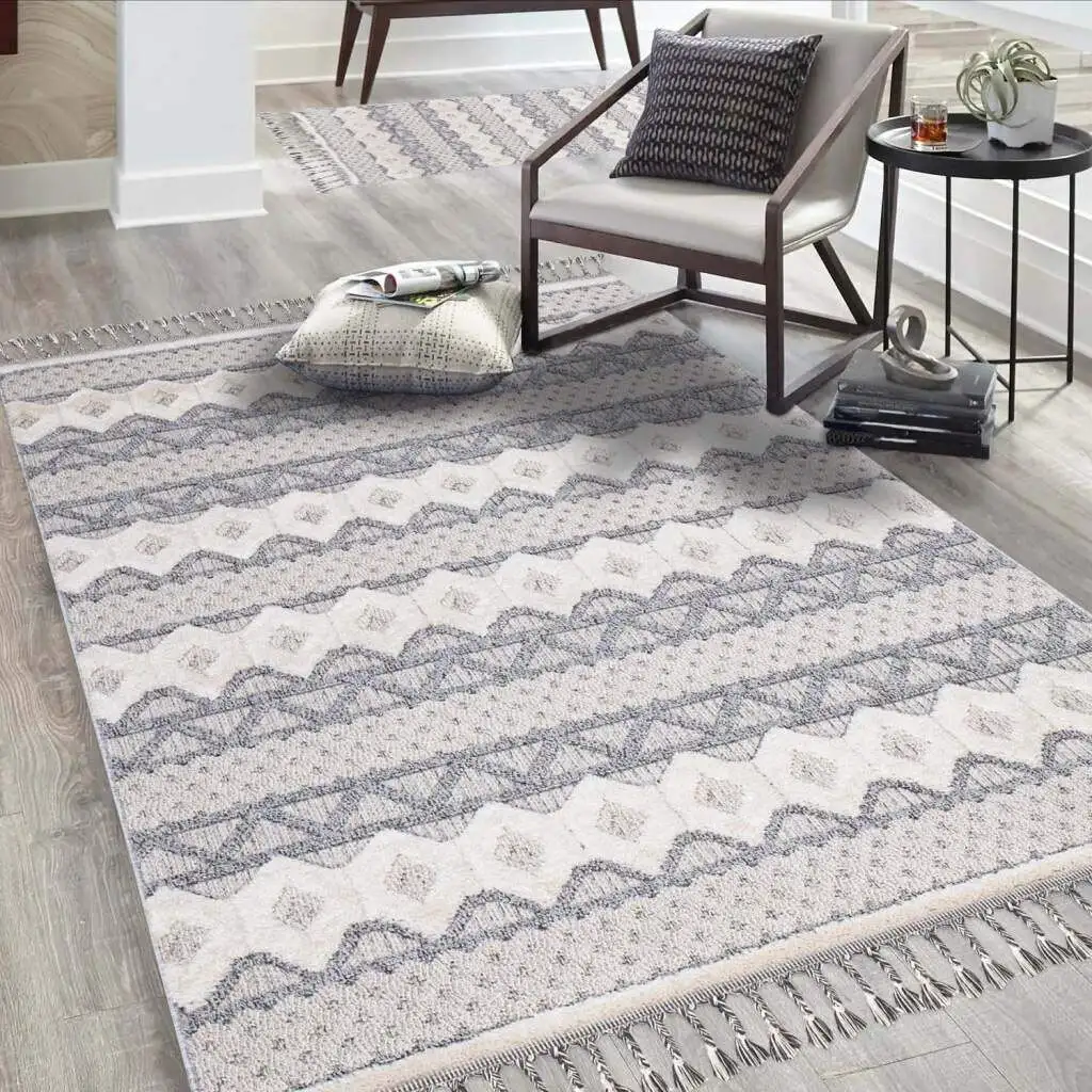 Ковер Carpet City "Valencia 728", прямоугольный, стиль бохо, 3D эффект, с бахромой, сизаль 200х290 см, серо-синий
Ковер Carpet City "Valencia 728", прямоугольный, стиль бохо, 3D эффект, с бахромой, сизаль 200х290 см, серо-синий