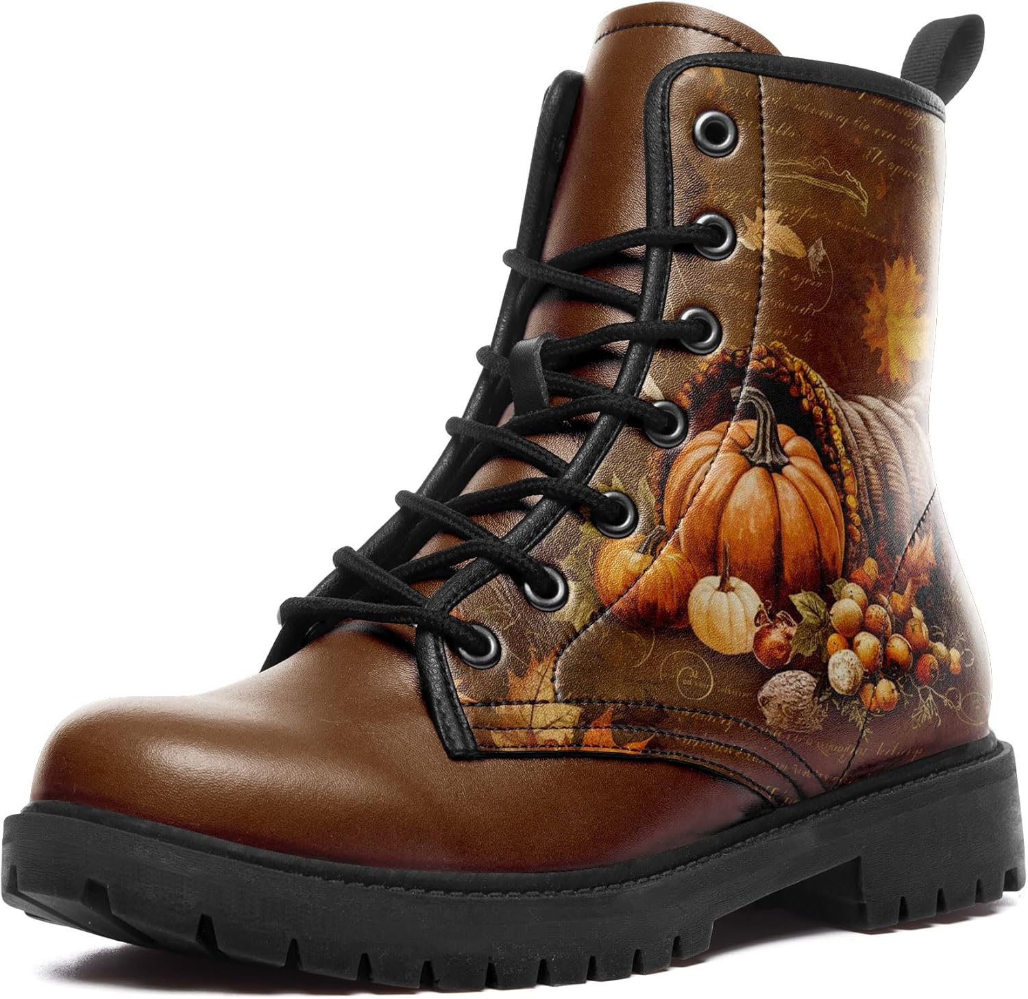 Женские кожаные боевые ботинки средней длины с шнуровкой, с художественными узорами грибов и цветов для походов и повседневной носки Awsole, коричневый
Женские кожаные боевые ботинки средней длины с шнуровкой, с художественными узорами грибов и цветов для походов и повседневной носки Awsole, коричневый