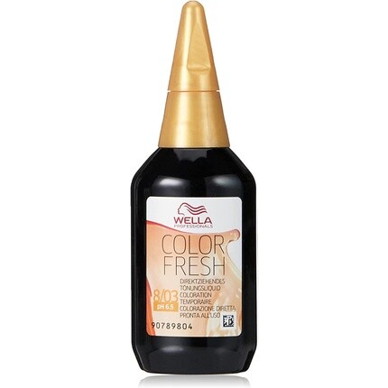 Полуперманентная краска для волос Color Fresh 8/03 Светлое натуральное золото 75 мл, Wella
Полуперманентная краска для волос Color Fresh 8/03 Светлое натуральное золото 75 мл, Wella