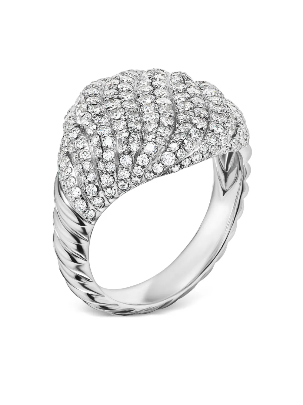 Кольцо Sculpted Cable из белого золота с бриллиантами (13 мм) David Yurman, серебяный
Кольцо Sculpted Cable из белого золота с бриллиантами (13 мм) David Yurman, серебяный