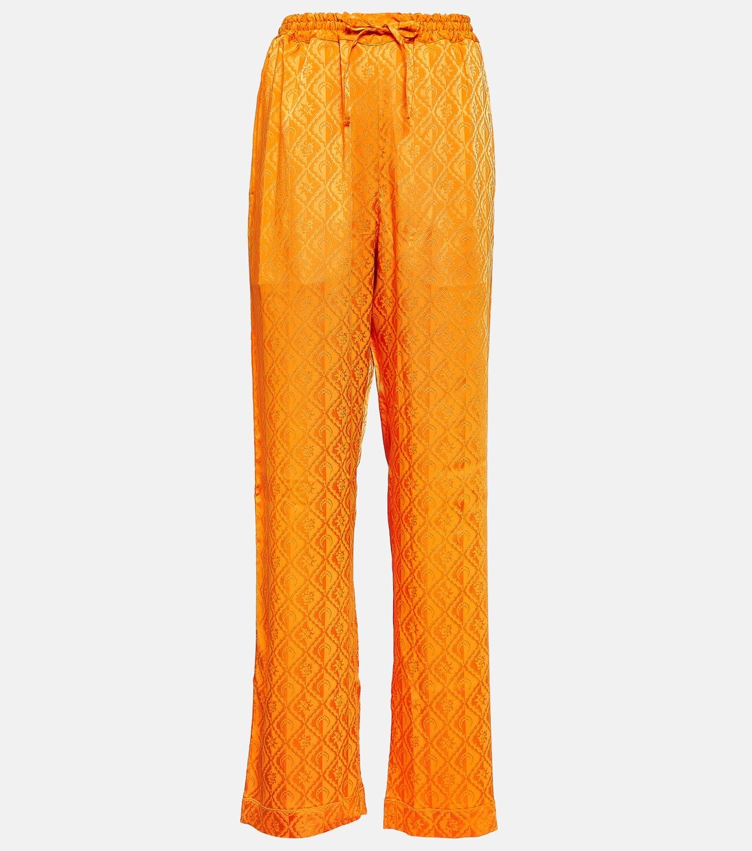 Атласные пижамные брюки с бриллиантами moon Marine Serre, коричневый
Атласные пижамные брюки с бриллиантами moon Marine Serre, коричневый