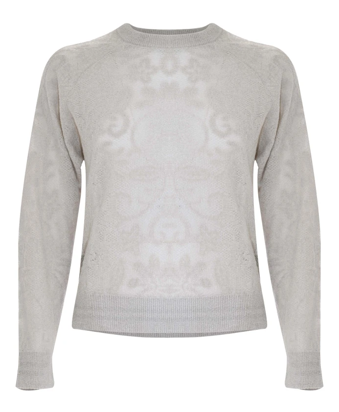 Стильная толстовка с круглым вырезом и кружевной отделкой. Kocca, бежевый
Стильная толстовка с круглым вырезом и кружевной отделкой. Kocca, бежевый