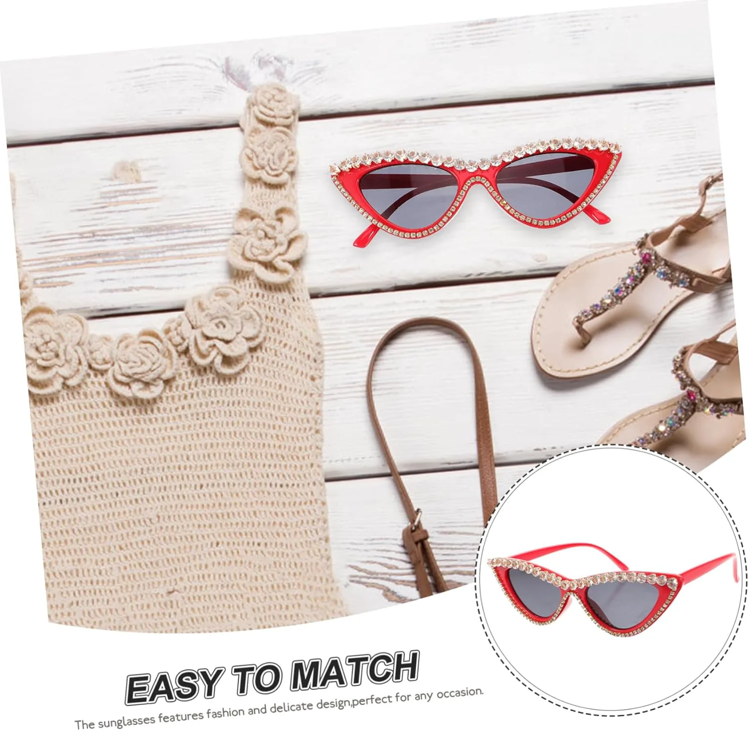 Треугольные солнцезащитные очки «кошачий глаз» для женщин. Декоративные модные очки. Стильный и уникальный дизайн. Легкие. Подходят для особых случаев DEARMAMY, Red
Треугольные солнцезащитные очки «кошачий глаз» для женщин. Декоративные модные очки. Стильный и уникальный дизайн. Легкие. Подходят для особых случаев DEARMAMY, Red