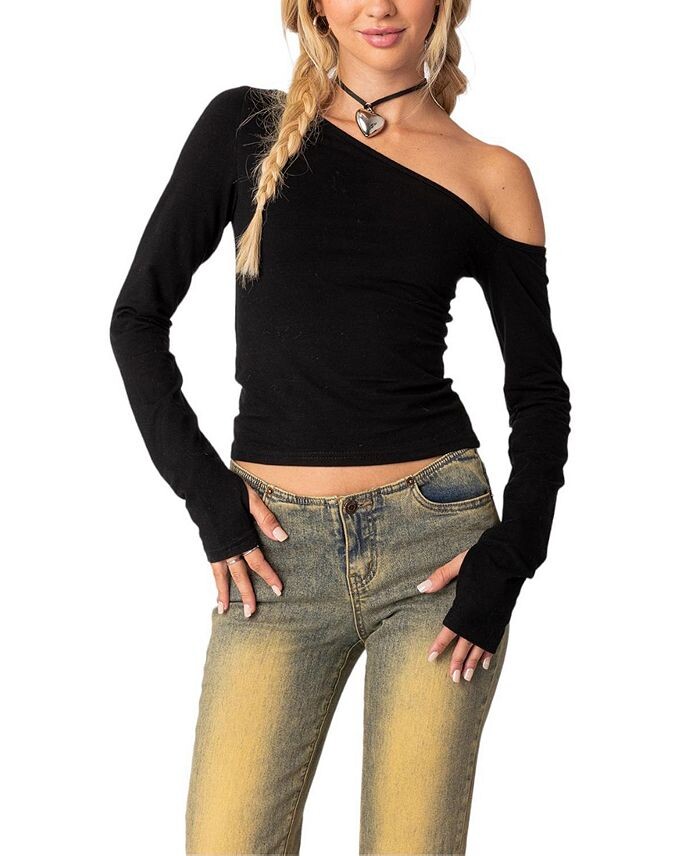 Асимметричный топ Edikted Swan, черный
Асимметричный топ Edikted Swan, черный