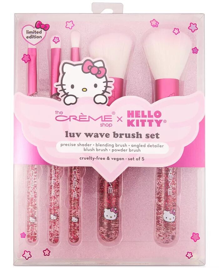 5-шт. Набор кистей Hello Kitty Luv Wave The Crème Shop
5-шт. Набор кистей Hello Kitty Luv Wave The Crème Shop