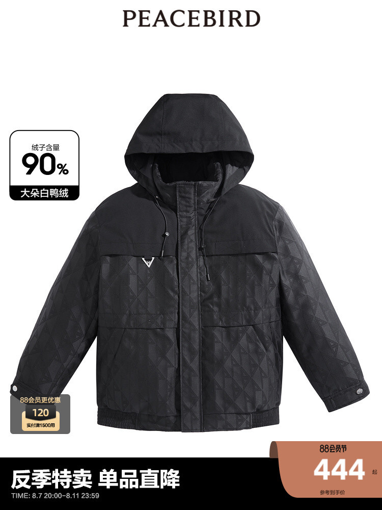 Мужской спортивный пуховик Peacebird зимний, черный
Мужской спортивный пуховик Peacebird зимний, черный