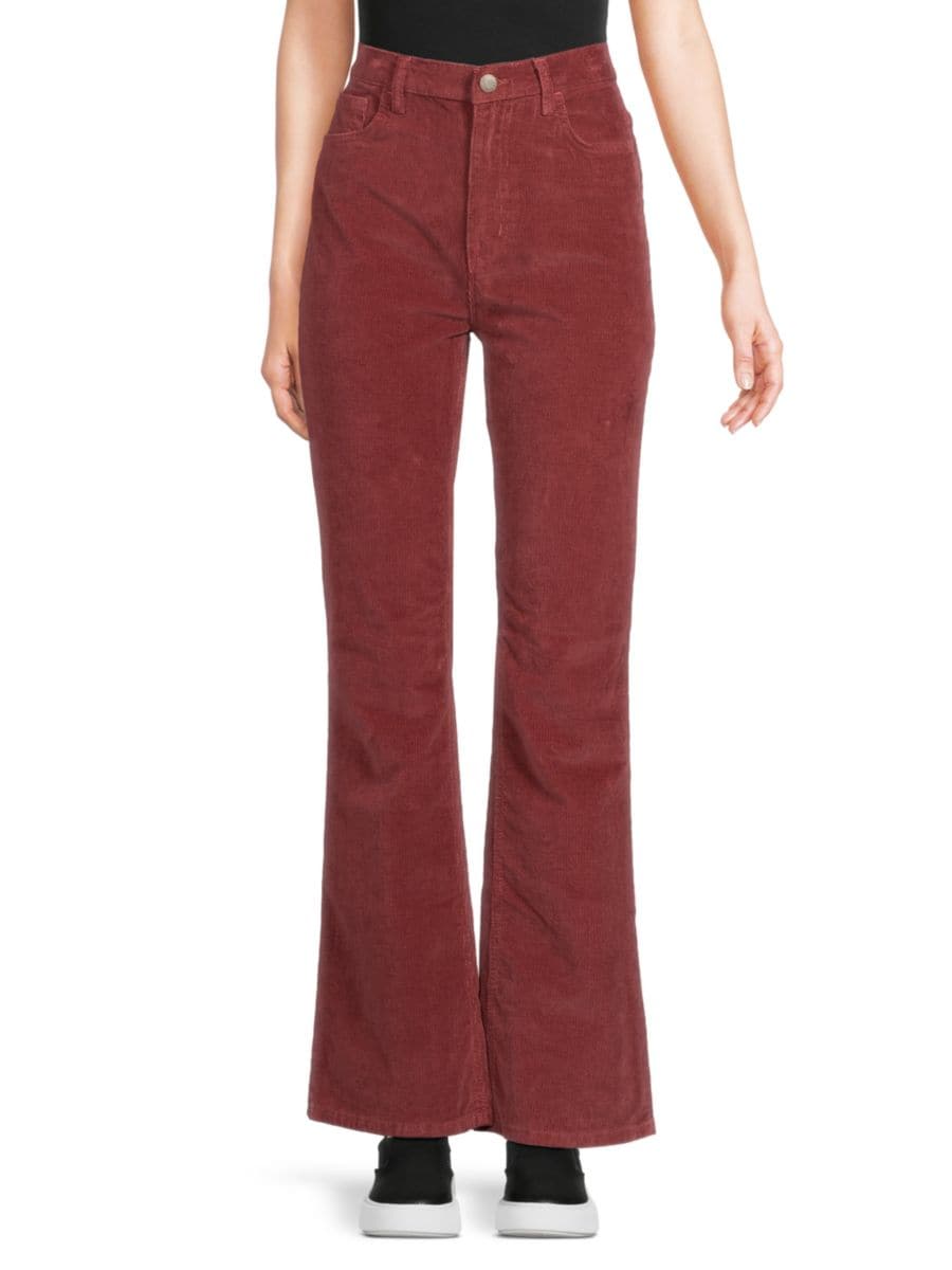 Расклешенные вельветовые брюки с высокой талией Current/Elliott, коричневый
Расклешенные вельветовые брюки с высокой талией Current/Elliott, коричневый