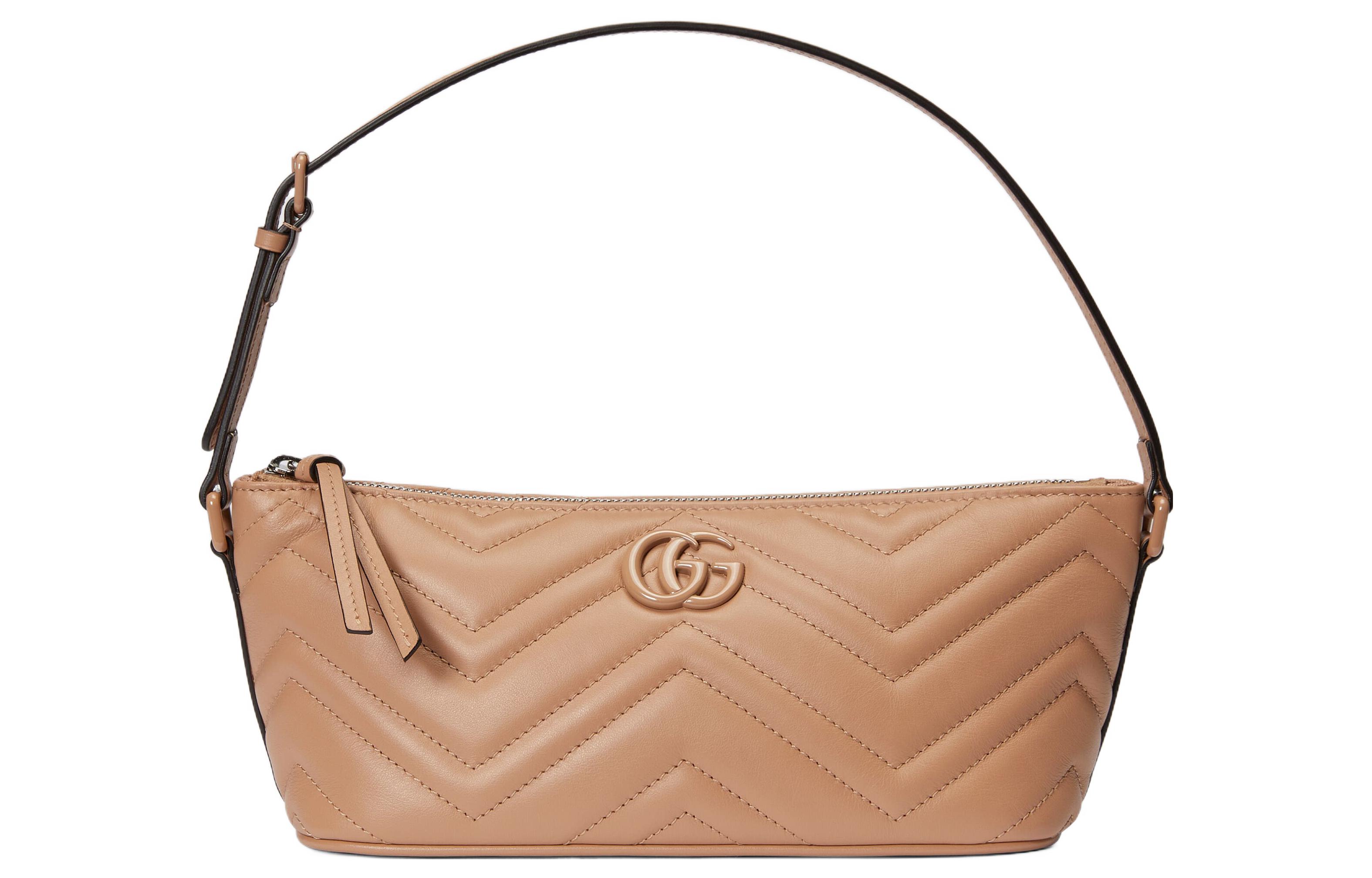 Gucci Женская сумка GG Marmont из кожи в елочку, розово-бежевого цвета
Gucci Женская сумка GG Marmont из кожи в елочку, розово-бежевого цвета