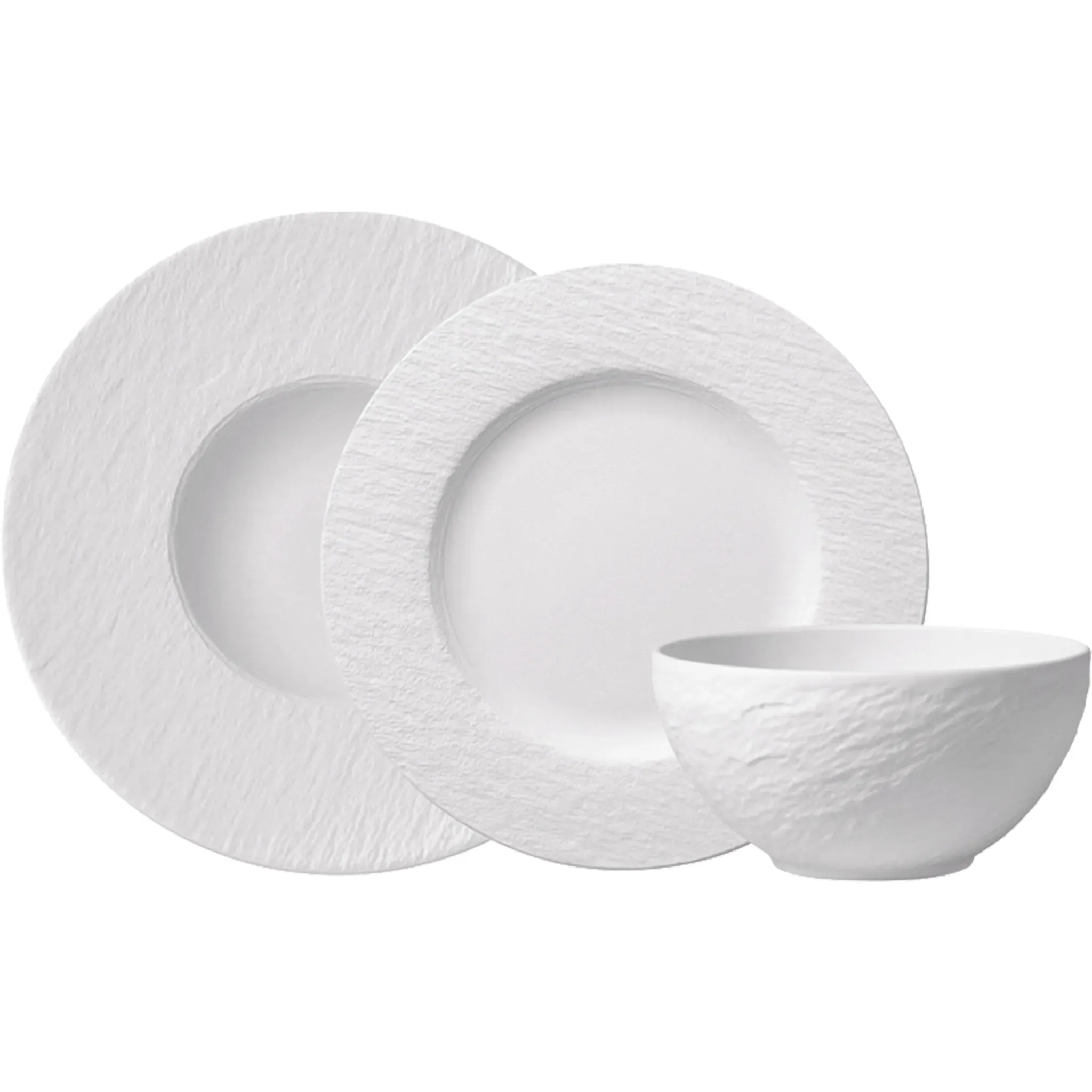 Набор посуды Villeroy & Boch «Manufacture Rock blanc», (набор, 6 предметов, 2 десертные тарелки 430 мл, 2 обеденные тарелки 27 см, 2 тарелки для макарон 28 см), производство Германия, изысканный китайский фарфор, белый
Набор посуды Villeroy & Boch «Manufacture Rock blanc», (набор, 6 предметов, 2 десертные тарелки 430 мл, 2 обеденные тарелки 27 см, 2 тарелки для макарон 28 см), производство Германия, изысканный китайский фарфор, белый