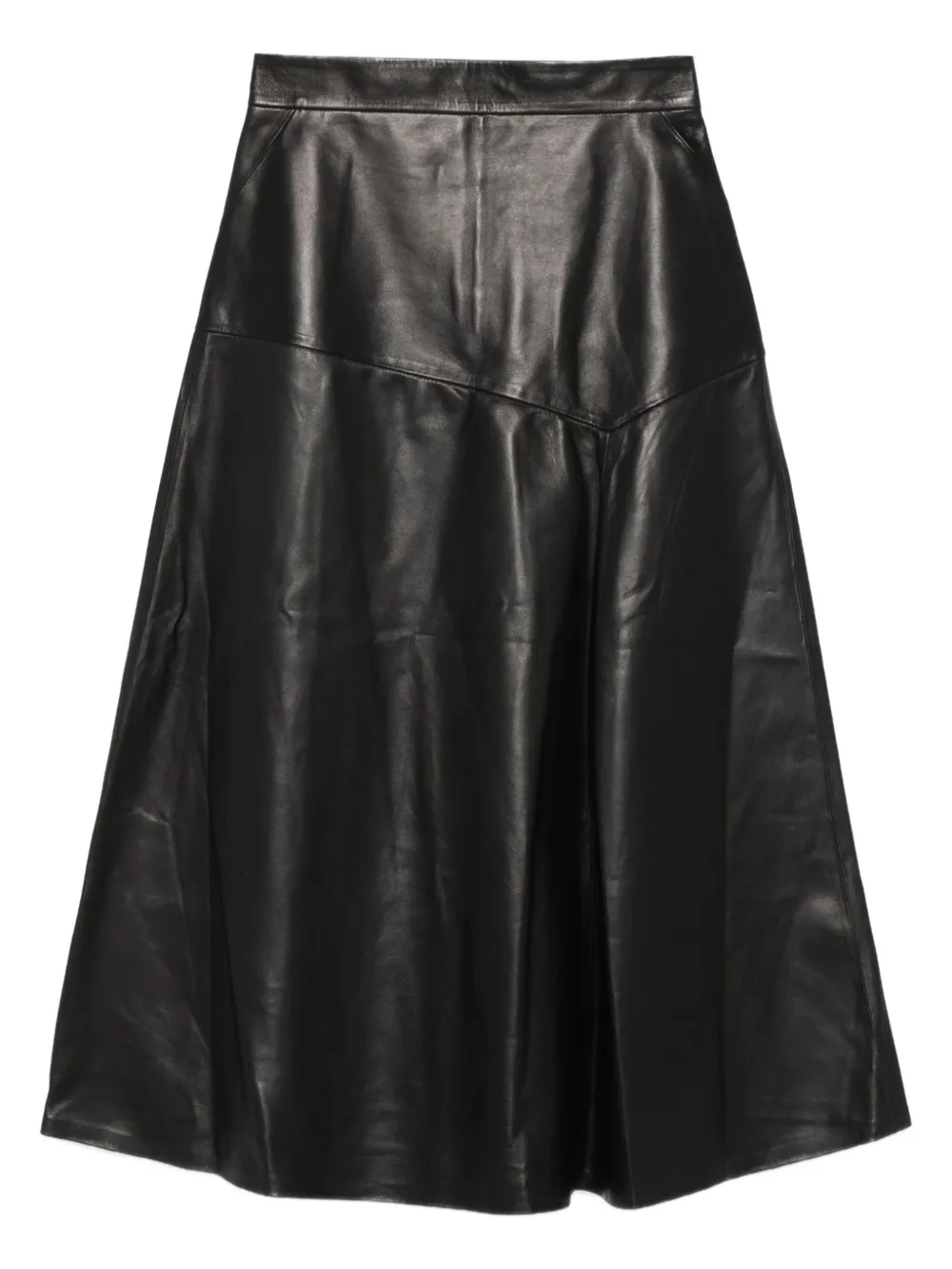Кожаная юбка миди А-силуэта Pence, черный
Кожаная юбка миди А-силуэта Pence, черный
