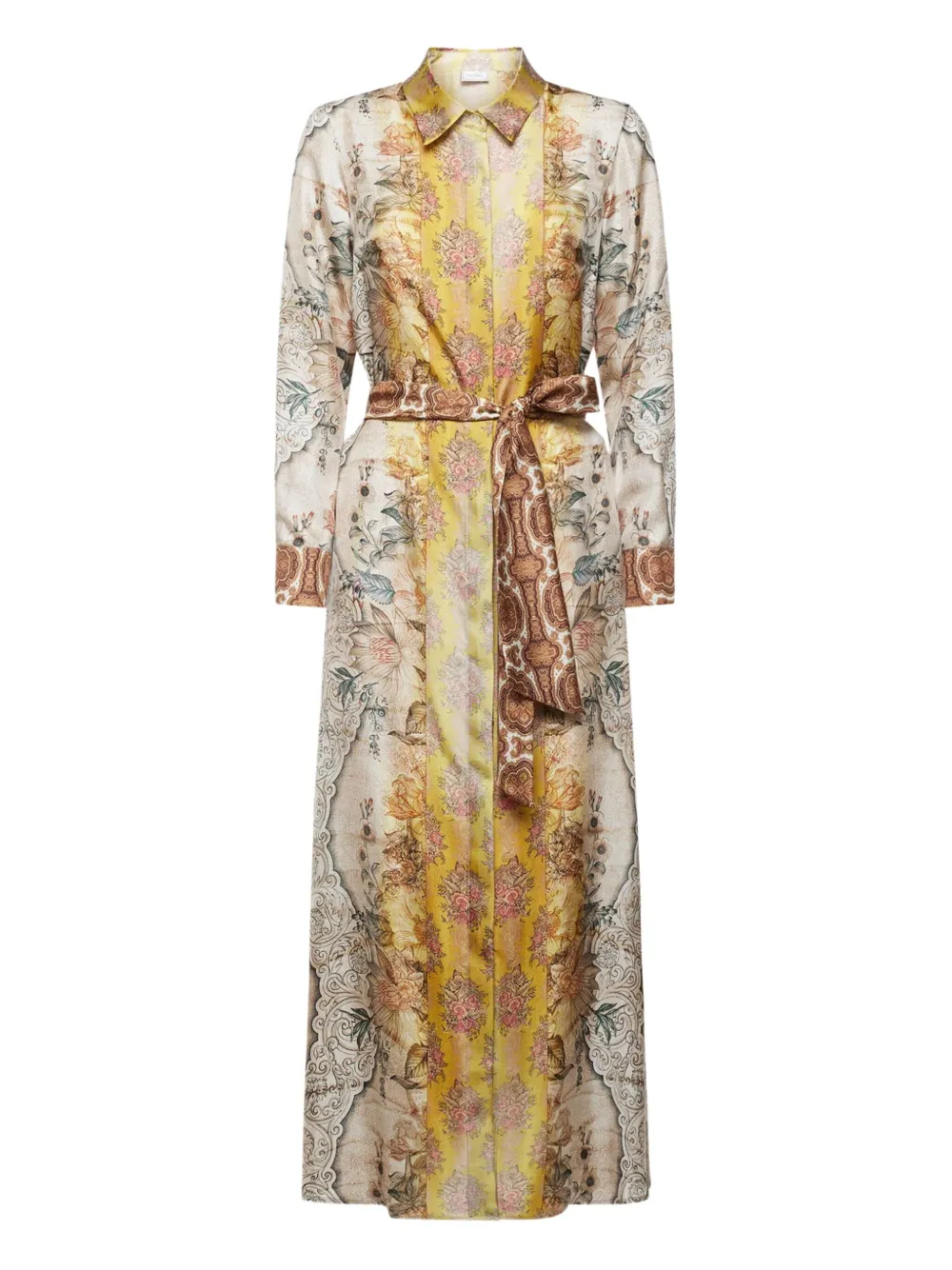 Макси-платье-рубашка с цветочным принтом Pierre-Louis Mascia, нейтральный
Макси-платье-рубашка с цветочным принтом Pierre-Louis Mascia, нейтральный