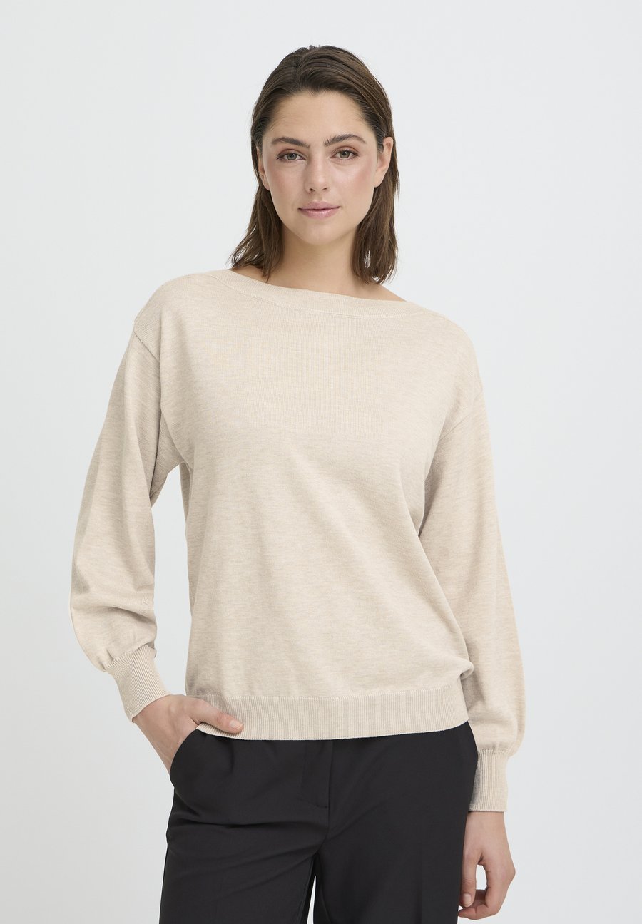 Джемпер ICHI BOAT NECK, Oatmeal Melange/Off-White
Джемпер ICHI BOAT NECK, Oatmeal Melange/Off-White