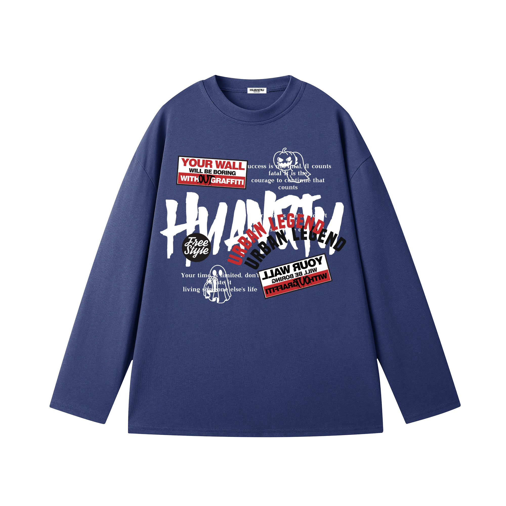 Футболка Unisex Crew Neck Moderate Straight Fit HUANQIU, темно-синий
Футболка Unisex Crew Neck Moderate Straight Fit HUANQIU, темно-синий