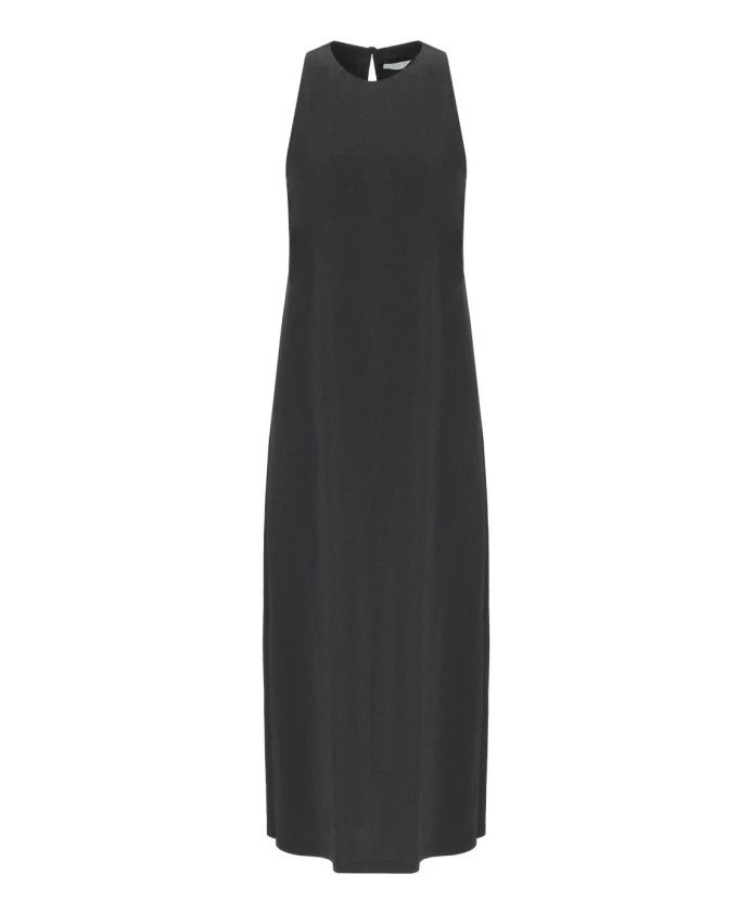 Черное длинное платье без рукавов с заниженной талией. Harris Wharf London, черный
Черное длинное платье без рукавов с заниженной талией. Harris Wharf London, черный