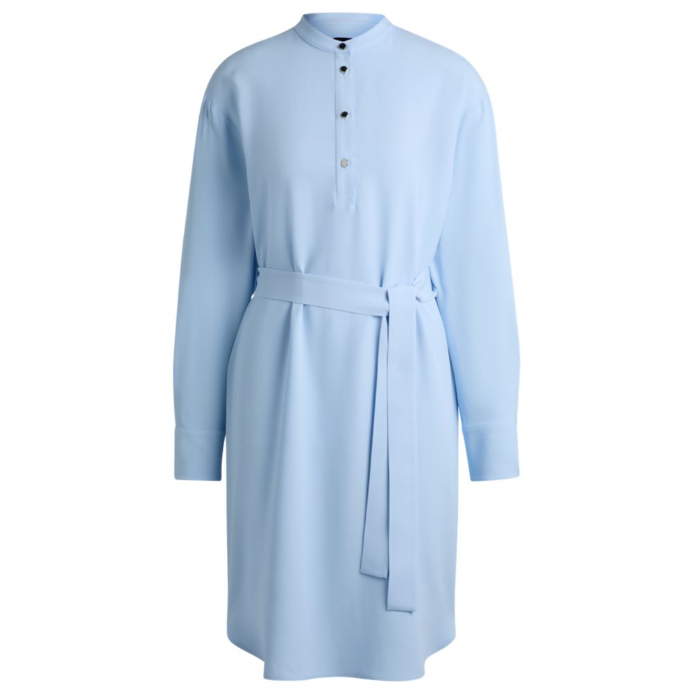 Платье с поясом и застежкой на кнопки BOSS, светло-голубой
Платье с поясом и застежкой на кнопки BOSS, светло-голубой