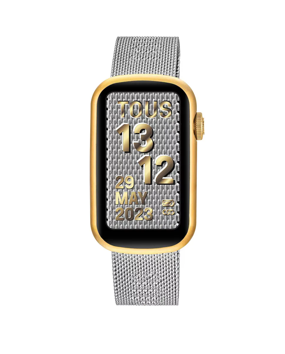 Умные часы T-Band Mesh со стальным браслетом и алюминиевым корпусом золотого цвета Tous, серебряный
Умные часы T-Band Mesh со стальным браслетом и алюминиевым корпусом золотого цвета Tous, серебряный