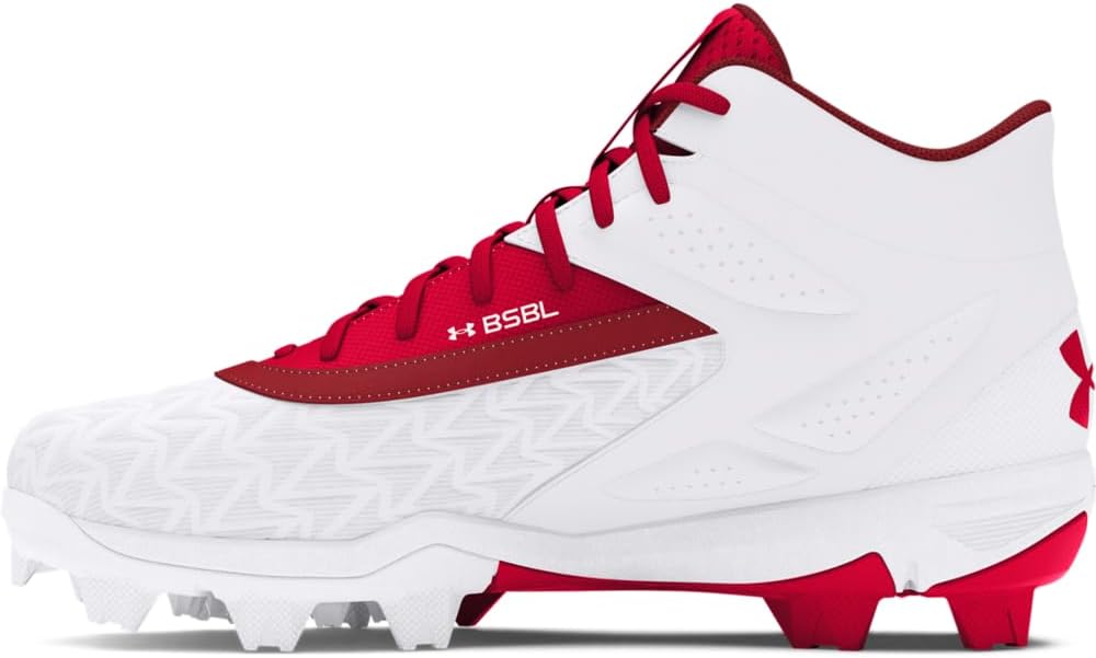 Бейсбольные бутсы Under Armour для мальчиков Leadoff Mid RM JR 3.0, белый/красный
Бейсбольные бутсы Under Armour для мальчиков Leadoff Mid RM JR 3.0, белый/красный