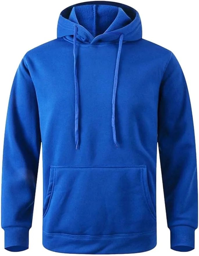 Мужская однотонная толстовка с капюшоном и карманом-кенгуру
Мужская однотонная толстовка с капюшоном и карманом-кенгуру