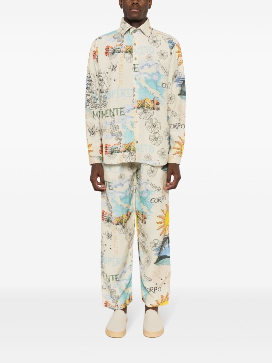 Amir Slama брюки с графичным принтом из коллаборации с Mahaslama, нейтральный цвет
Amir Slama брюки с графичным принтом из коллаборации с Mahaslama, нейтральный цвет