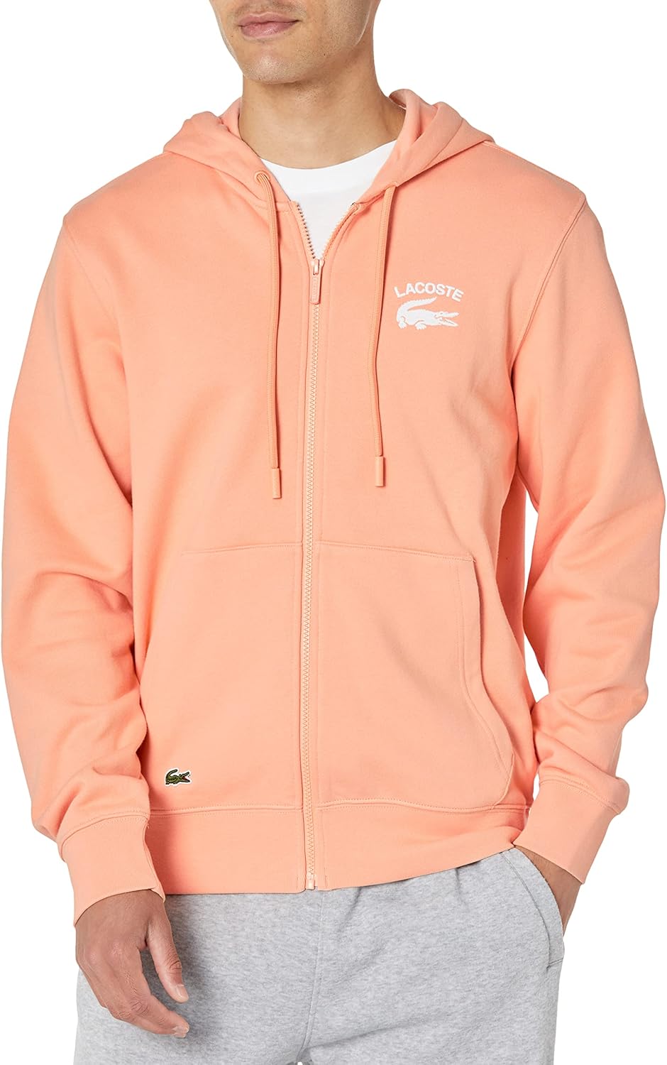 Lacoste мужская толстовка с длинным рукавом, однотонная, на молнии, Ledge
Lacoste мужская толстовка с длинным рукавом, однотонная, на молнии, Ledge