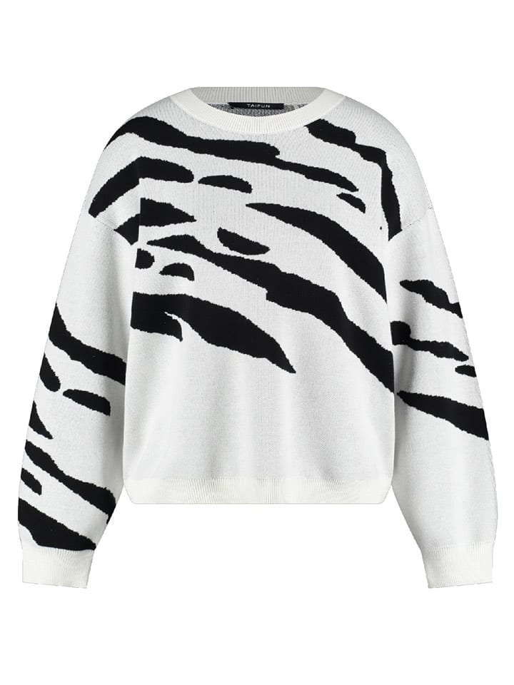 TAIFUN Свитер бело-черного цвета
TAIFUN Свитер бело-черного цвета