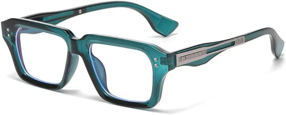 Ретро-солнцезащитные очки для женщин и мужчин, градиентная защита от УФ-излучения UV400, модные прозрачные линзы, стильная оправа с заклепками TVTBBVV, Blue Clear
Ретро-солнцезащитные очки для женщин и мужчин, градиентная защита от УФ-излучения UV400, модные прозрачные линзы, стильная оправа с заклепками TVTBBVV, Blue Clear