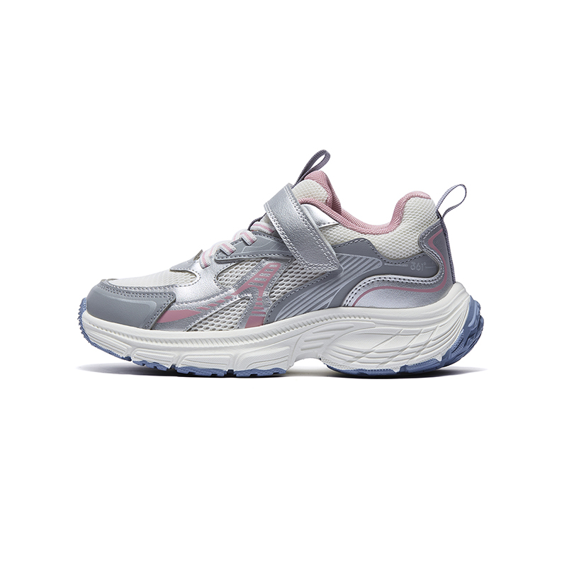 Дышащая, легкая, амортизирующая повседневная обувь для детей 361°KIDS, белый/серебряный/серый 
Дышащая, легкая, амортизирующая повседневная обувь для детей 361°KIDS, белый/серебряный/серый