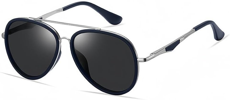 Ретро-солнцезащитные очки для мужчин, плоская верхняя часть, двойная перемычка, солнцезащитные очки для женщин, винтажные очки для путешествий и вождения, защита от ультрафиолета UV400 TYUVIVO, C02 Sliver Black
Ретро-солнцезащитные очки для мужчин, плоская верхняя часть, двойная перемычка, солнцезащитные очки для женщин, винтажные очки для путешествий и вождения, защита от ультрафиолета UV400 TYUVIVO, C02 Sliver Black