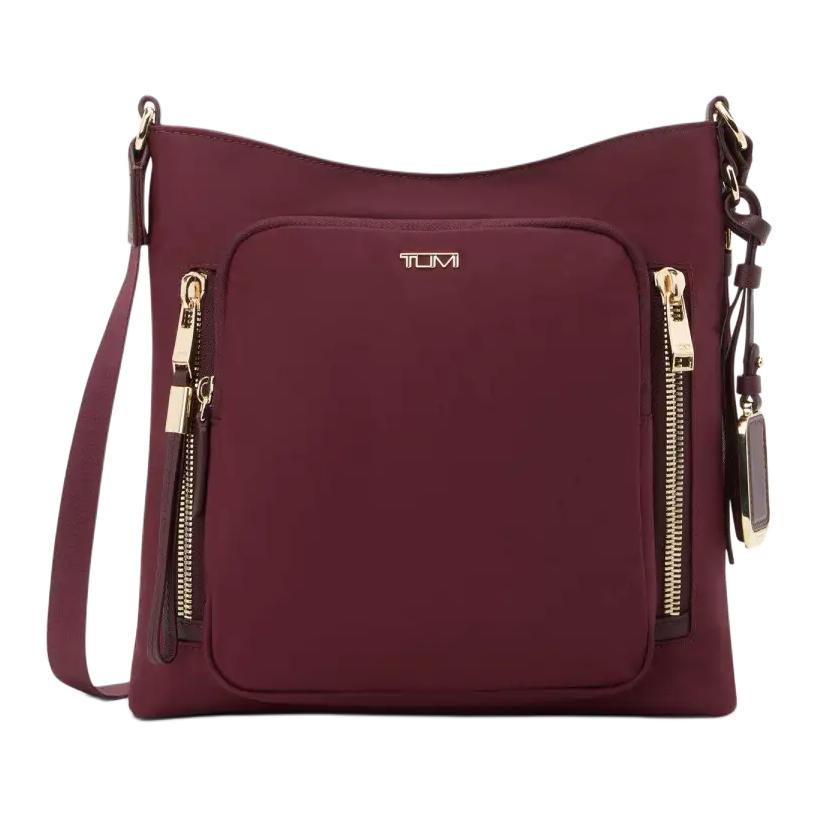 TUMI Нейлоновая сумка через плечо женская бордовая
TUMI Нейлоновая сумка через плечо женская бордовая