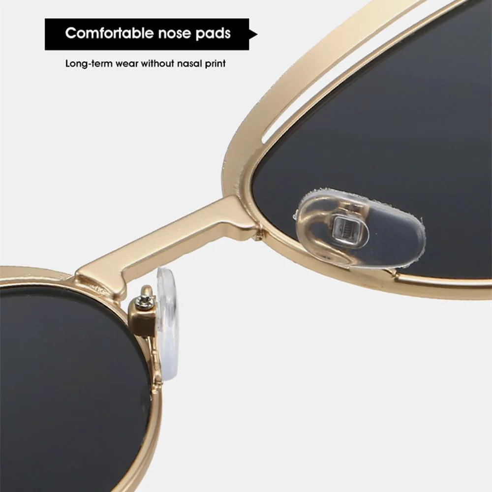 Ретро-солнцезащитные очки «кошачий глаз» для женщин, металлическая оправа, стильные, модные, для активного отдыха, роскошные, маленькие, черные SLCHJXS, Black Clear
Ретро-солнцезащитные очки «кошачий глаз» для женщин, металлическая оправа, стильные, модные, для активного отдыха, роскошные, маленькие, черные SLCHJXS, Black Clear