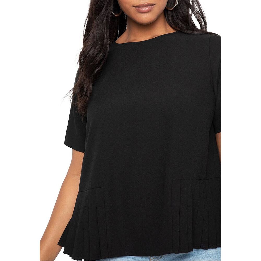 Женский топ Eloquii больших размеров со складками и подолом ELOQUII, цвет Totally Black
Женский топ Eloquii больших размеров со складками и подолом ELOQUII, цвет Totally Black