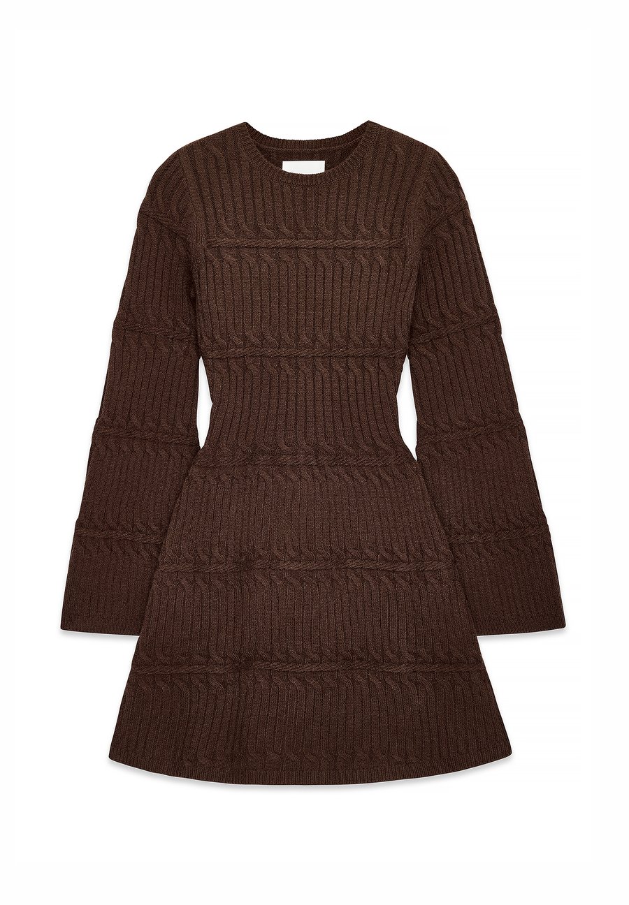 Платье NA-KD CABLE KNITTED FLARE MINI, Dark Brown/Brown
Платье NA-KD CABLE KNITTED FLARE MINI, Dark Brown/Brown