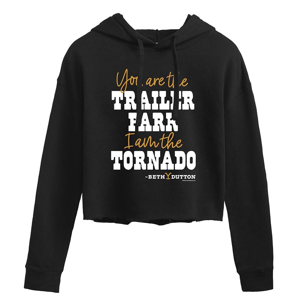 Укороченная толстовка с рисунком «I Am The Tornado» для юниоров Yellowstone Licensed Character, черный
Укороченная толстовка с рисунком «I Am The Tornado» для юниоров Yellowstone Licensed Character, черный