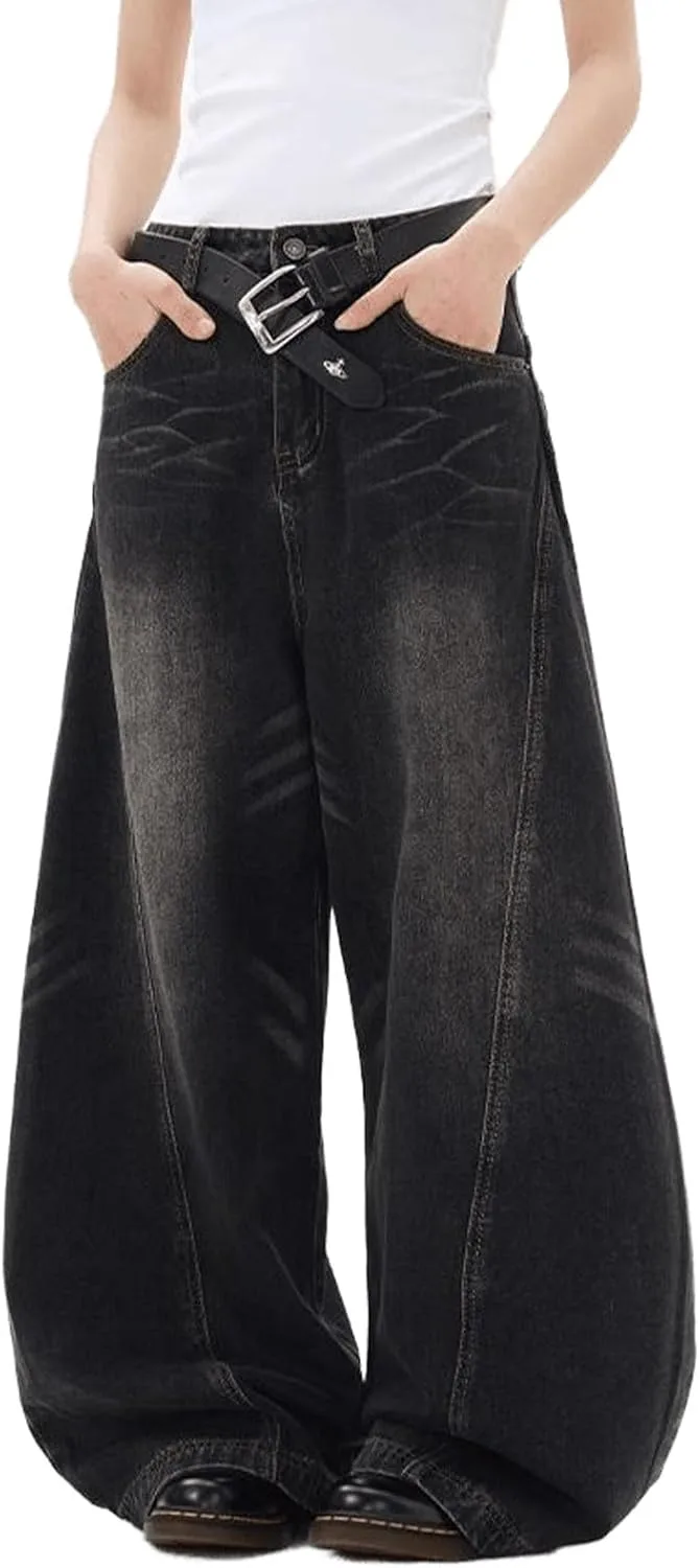 Джинсы для женщин Barrel Baggy с принтом звезд и подковой Mid Rise Wide Leg Cropped Ankle Wonyier
Джинсы для женщин Barrel Baggy с принтом звезд и подковой Mid Rise Wide Leg Cropped Ankle Wonyier