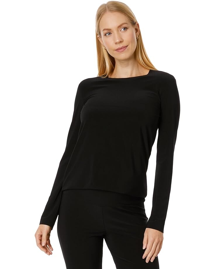 Топ Norma Kamali Long Sleeve Crew, черный
Топ Norma Kamali Long Sleeve Crew, черный