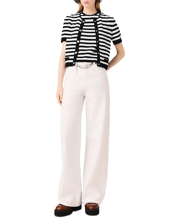 Вязаный укороченный кардиган Maje, мультиколор
Вязаный укороченный кардиган Maje, мультиколор