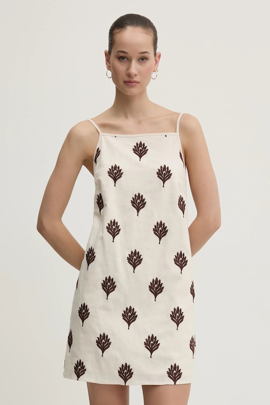 Льняное платье Abercrombie & Fitch, бежевый 
Льняное платье Abercrombie & Fitch, бежевый