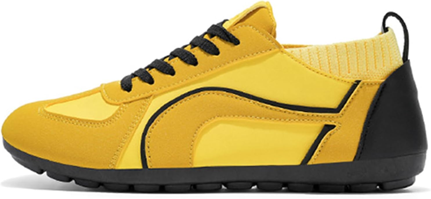 Ретро кроссовки для мужчин с тонкой подошвой, удобные повседневные прогулочные, шнуровка, спортивные, легкие теннисные кроссовки для бега и тренировок в спортзале Bangteuo, желтый
Ретро кроссовки для мужчин с тонкой подошвой, удобные повседневные прогулочные, шнуровка, спортивные, легкие теннисные кроссовки для бега и тренировок в спортзале Bangteuo, желтый