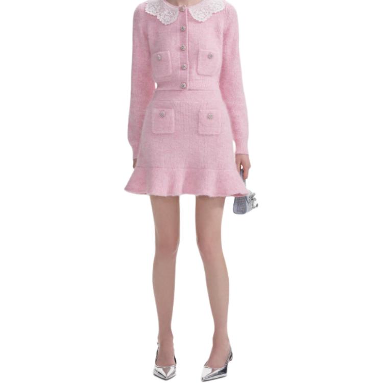 Флисовая ребристая мини-юбка Self-portrait розовая
Флисовая ребристая мини-юбка Self-portrait розовая