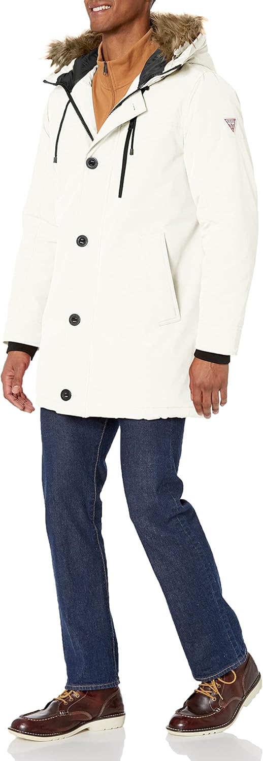 Парка GUESS с капюшоном и съемным искусственным мехом, Winter White
Парка GUESS с капюшоном и съемным искусственным мехом, Winter White