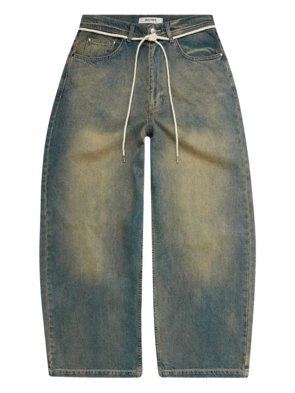 Джинсы свободного кроя с эффектом стирки Aboutblank, синий
Джинсы свободного кроя с эффектом стирки Aboutblank, синий