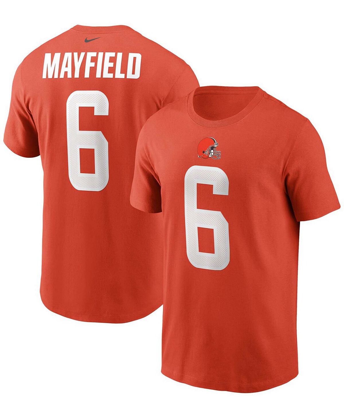 Мужская футболка Baker Mayfield Orange Cleveland Browns с именем и номером Nike
Мужская футболка Baker Mayfield Orange Cleveland Browns с именем и номером Nike
